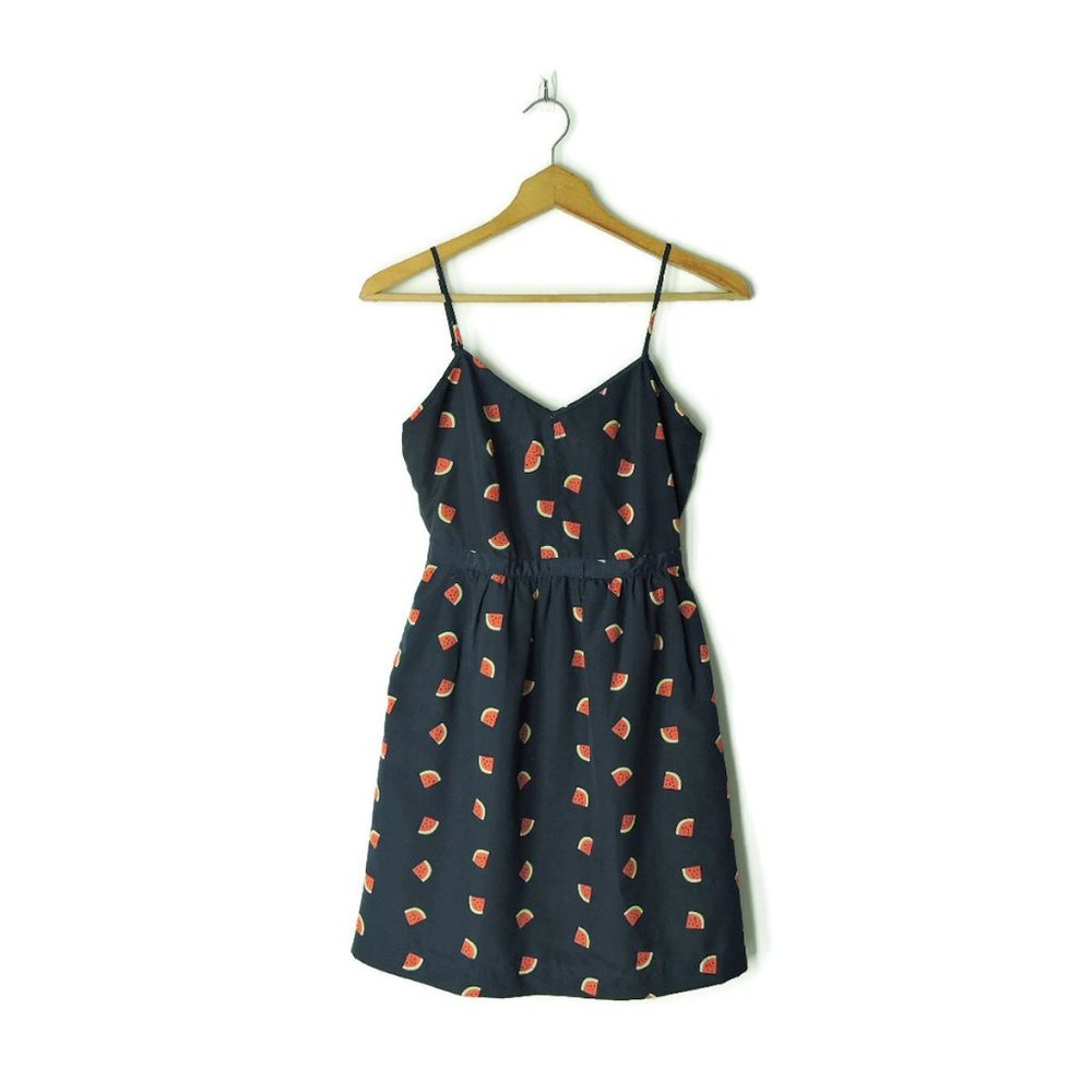 J Crew cute watermelon printed seaside cami dress - Picture 2 of 11